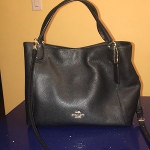 Coach Purse Black Leather Edie Style NWOT